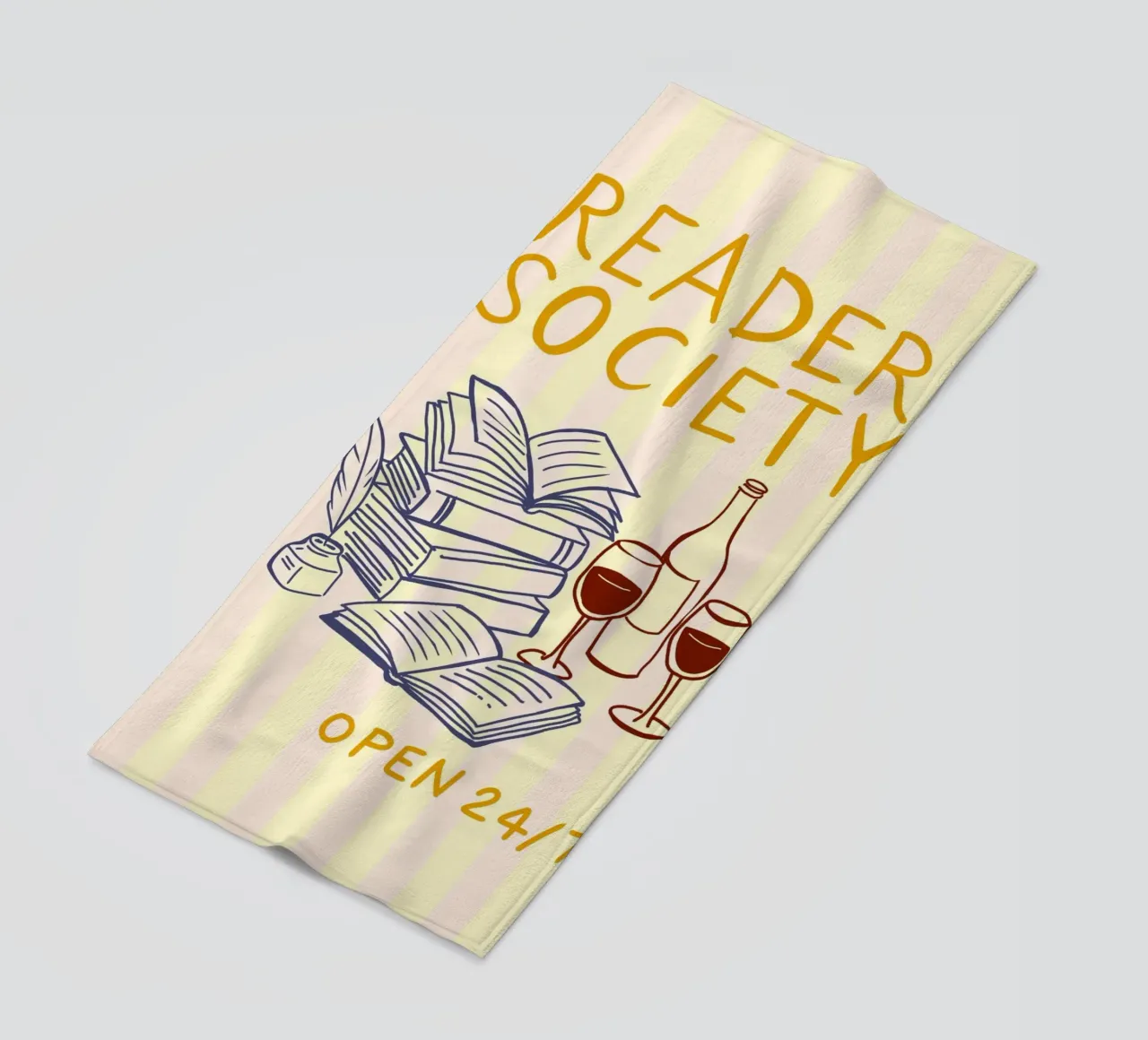 Reader Society open 24/7 telo mare da Taika Tori Art