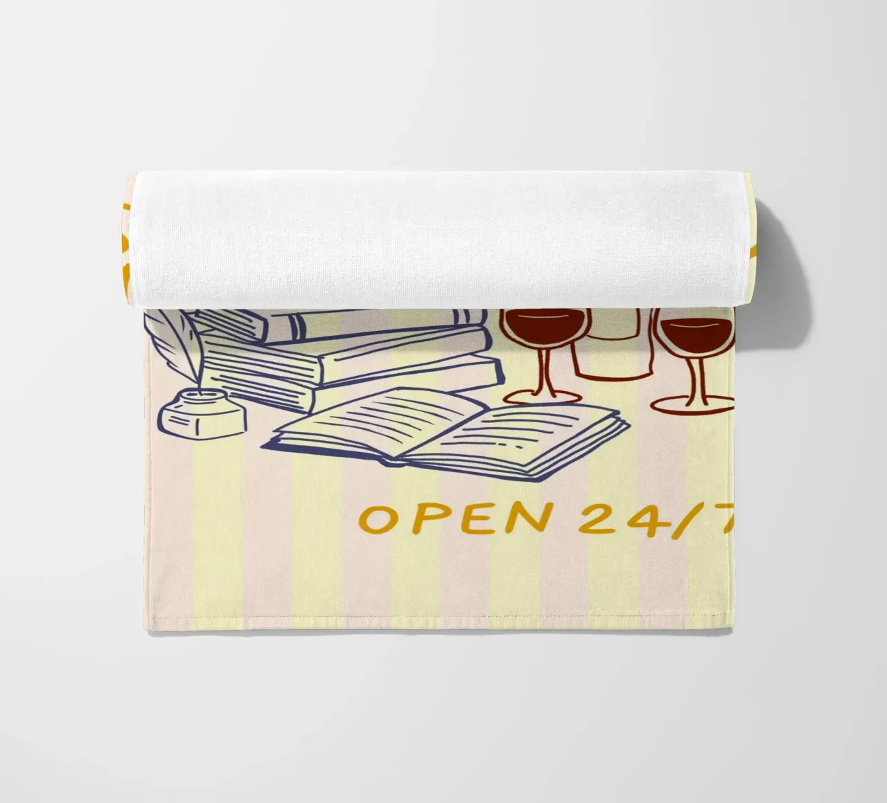 Reader Society open 24/7 telo mare da Taika Tori Art