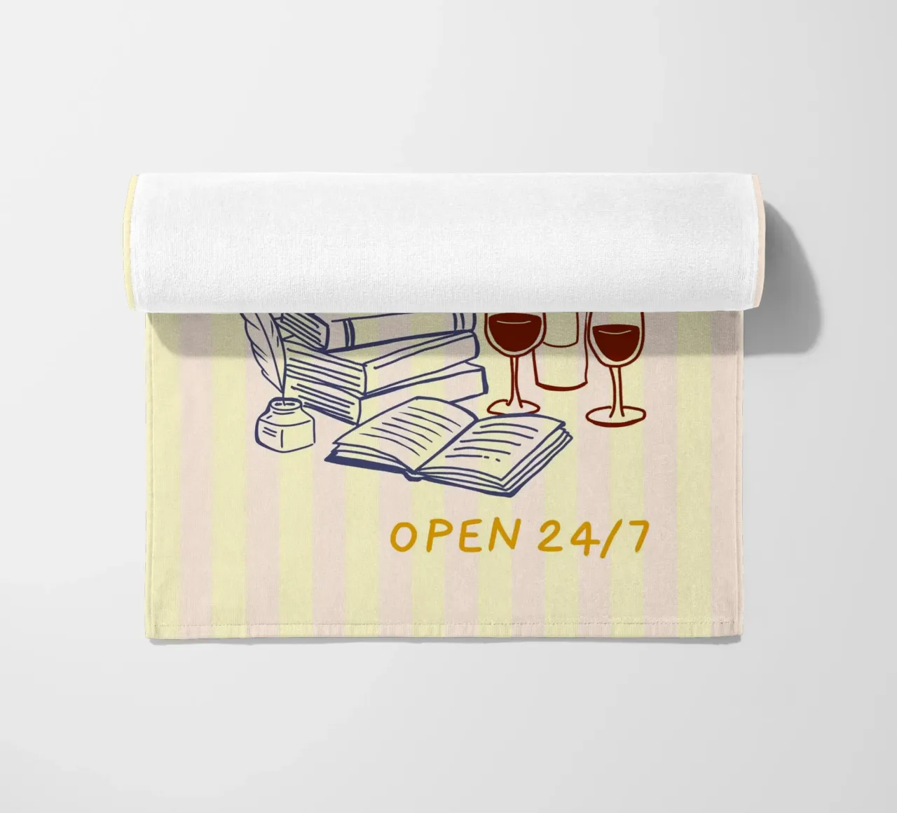 Reader Society open 24/7 telo mare da Taika Tori Art