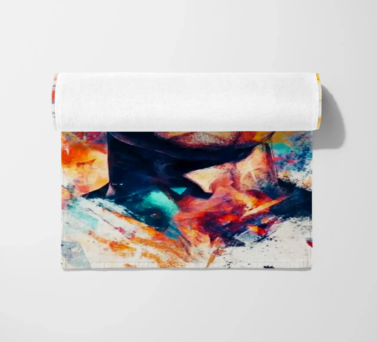 Cristiano Ronaldo grafitti splash art telo mare da Lembayung art