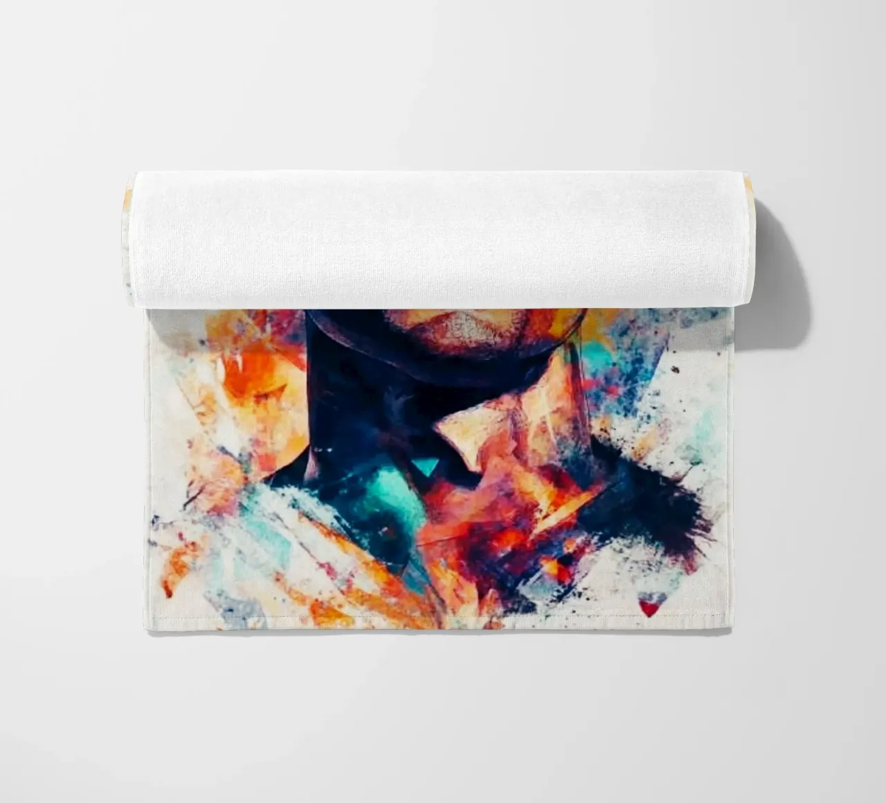 Cristiano Ronaldo grafitti splash art telo mare da Lembayung art