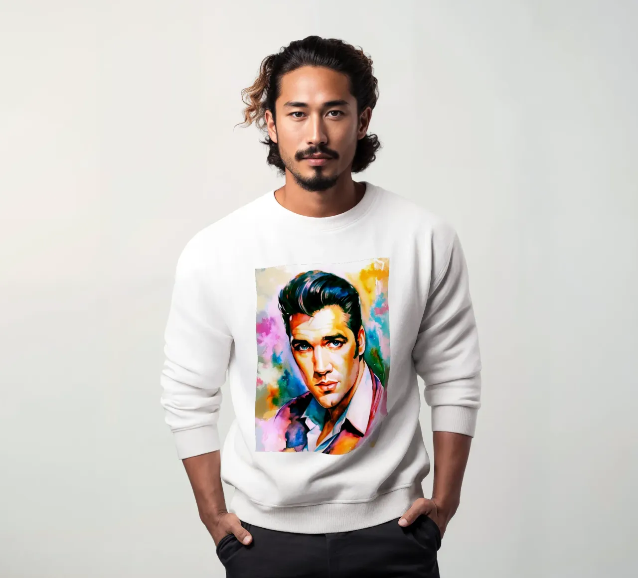 Elvis Presley art painting felpa da Lembayung art