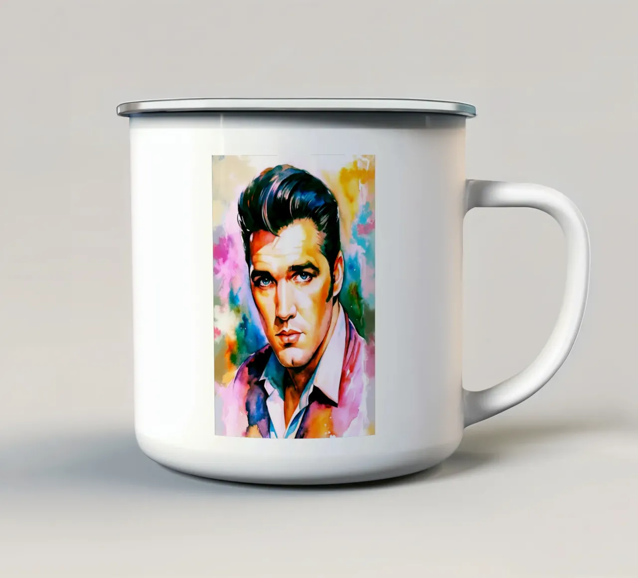 Elvis Presley art painting tazza in smalto da Lembayung art