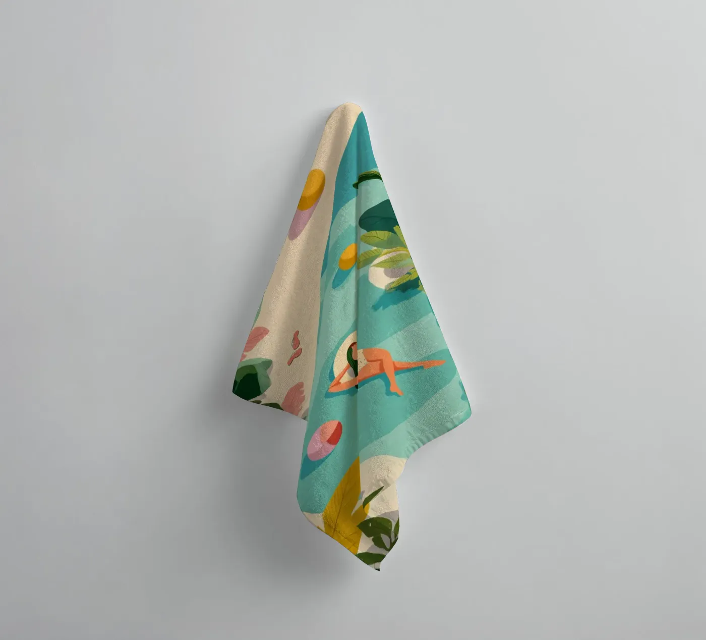 Everything Else Can Wait towel by Clara August