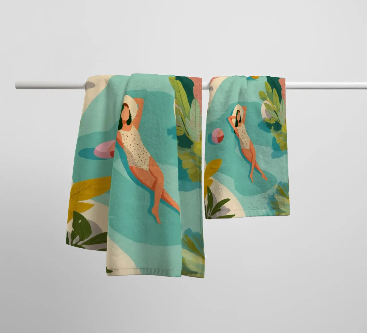 Everything Else Can Wait asciugamano da bagno da Clara August