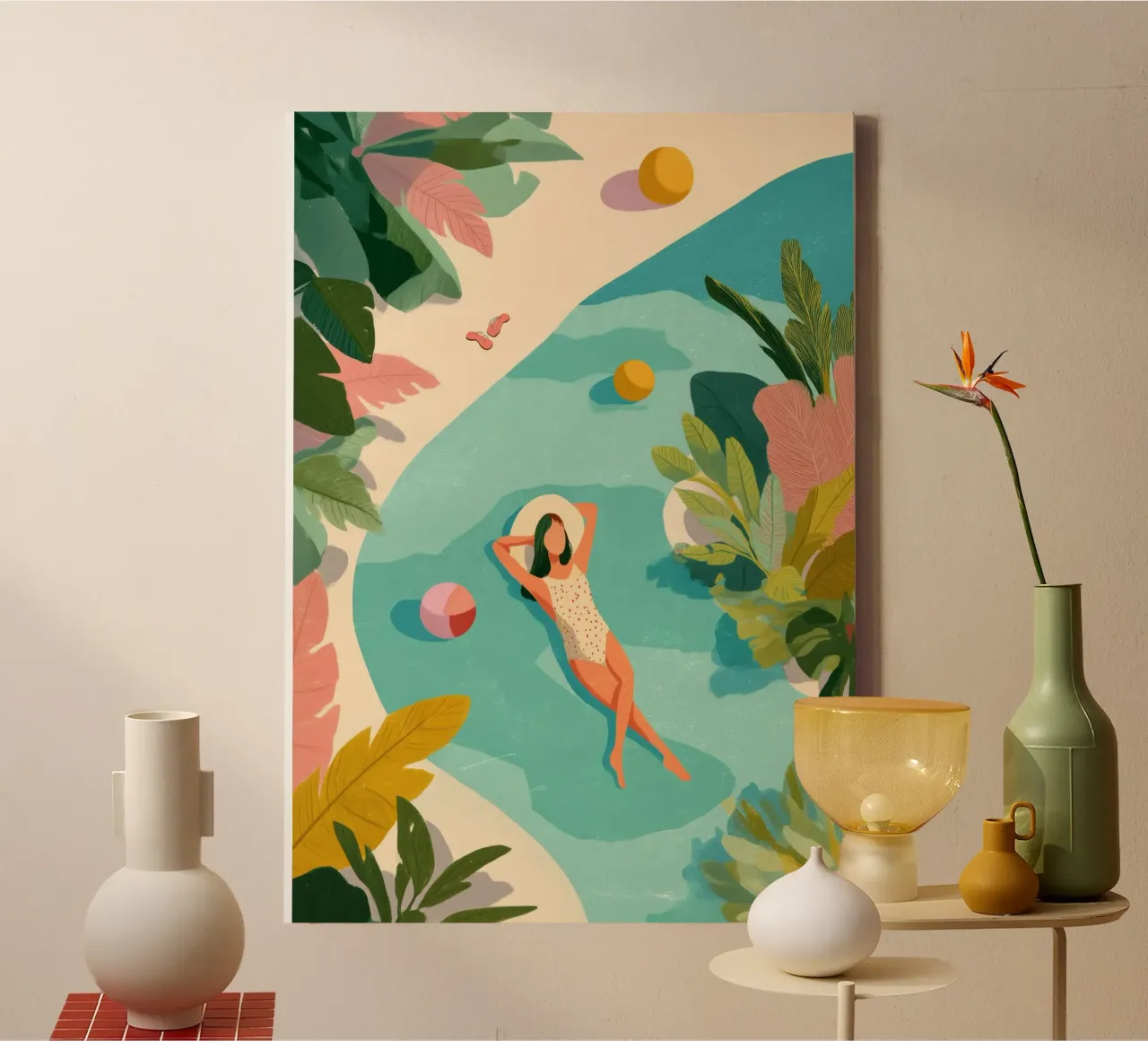 Everything Else Can Wait Leinwand von Clara August