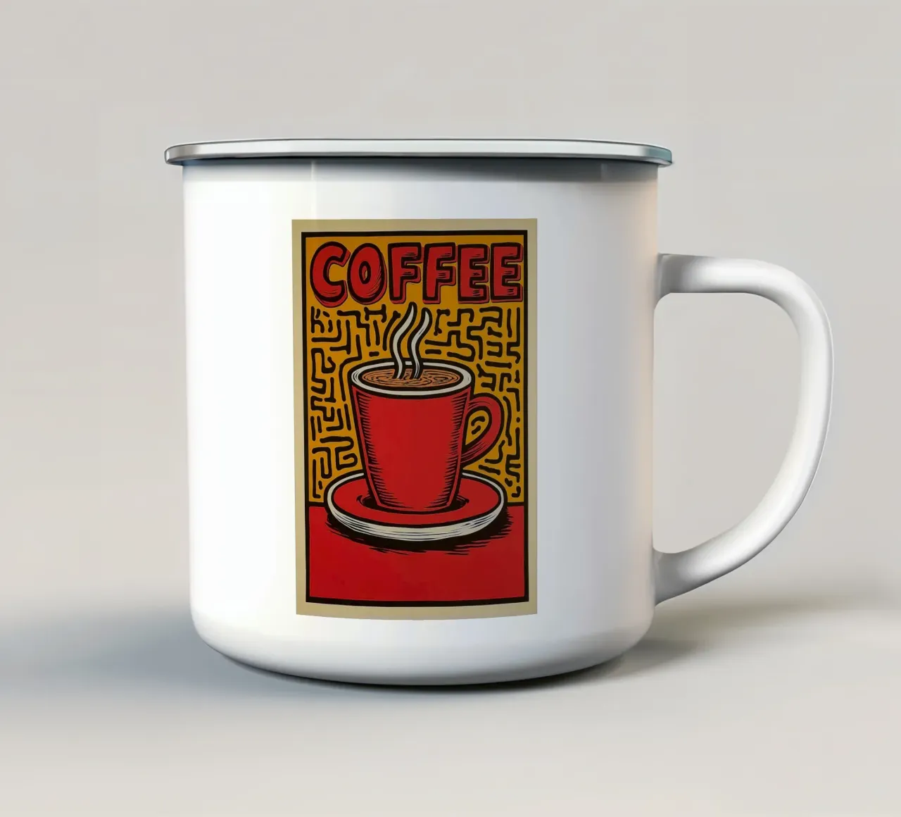 Caffè tazza in smalto da Pictura