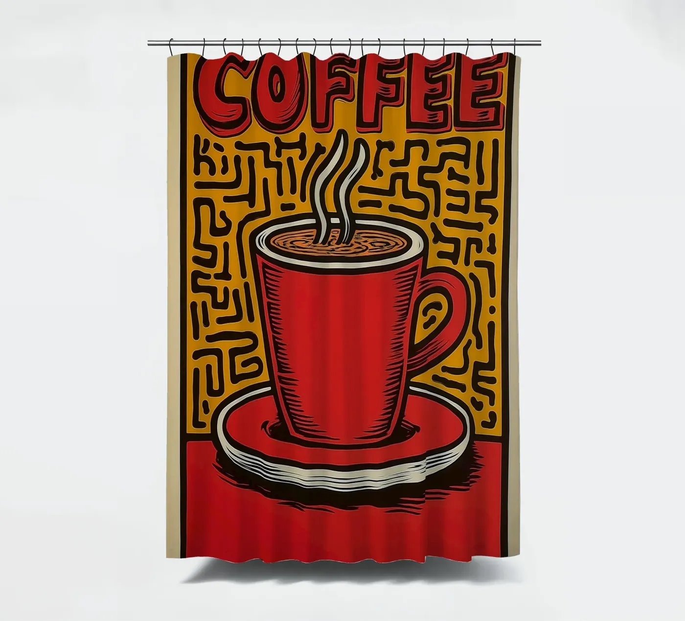 Caffè tenda da doccia da Pictura