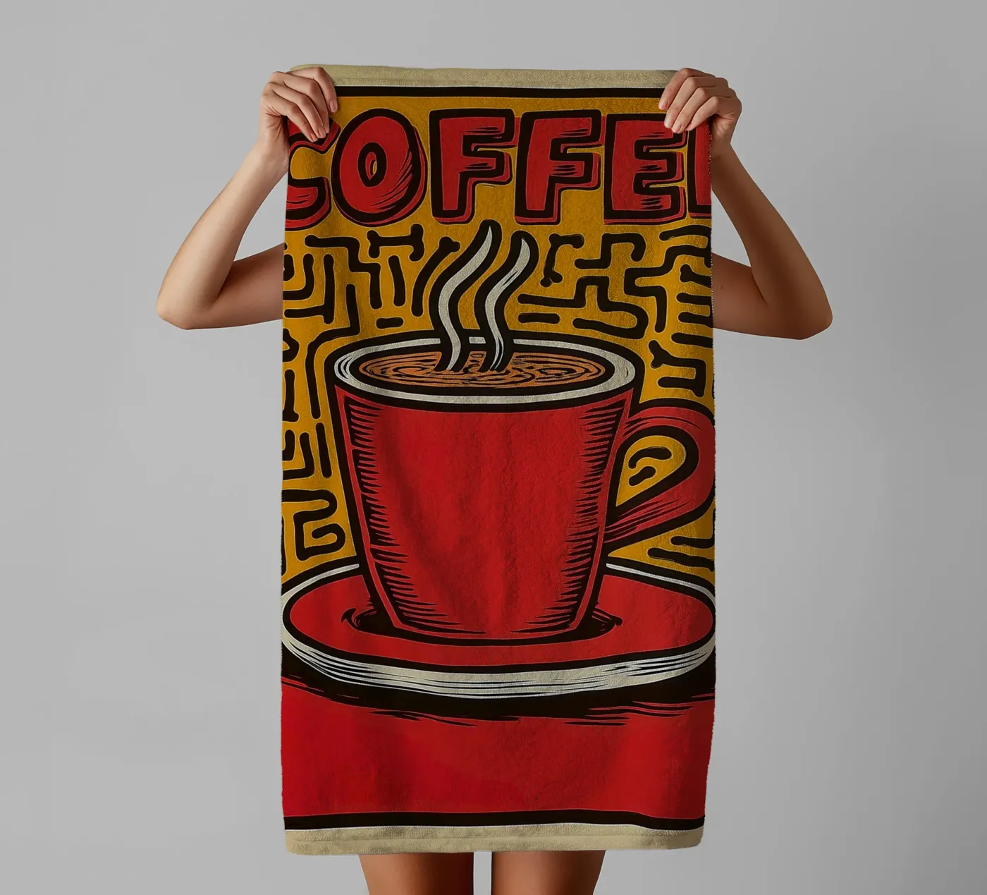 Caffè asciugamano da bagno da Pictura