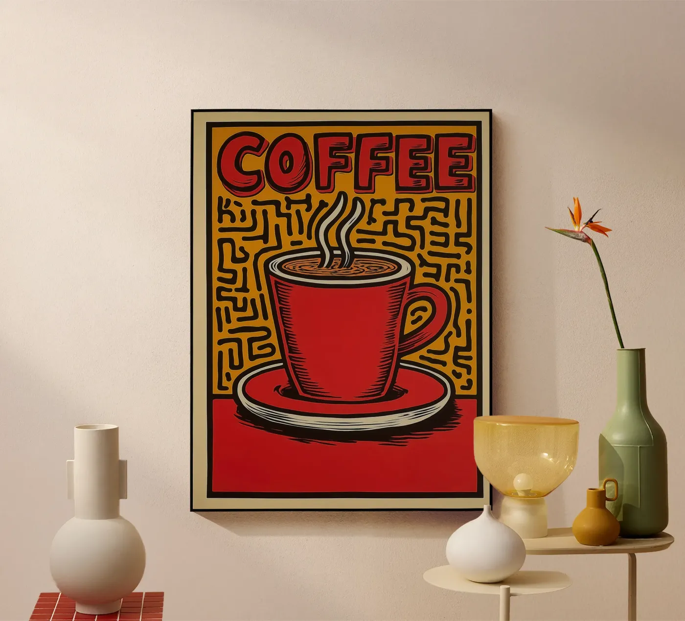 Koffie acryl van Pictura