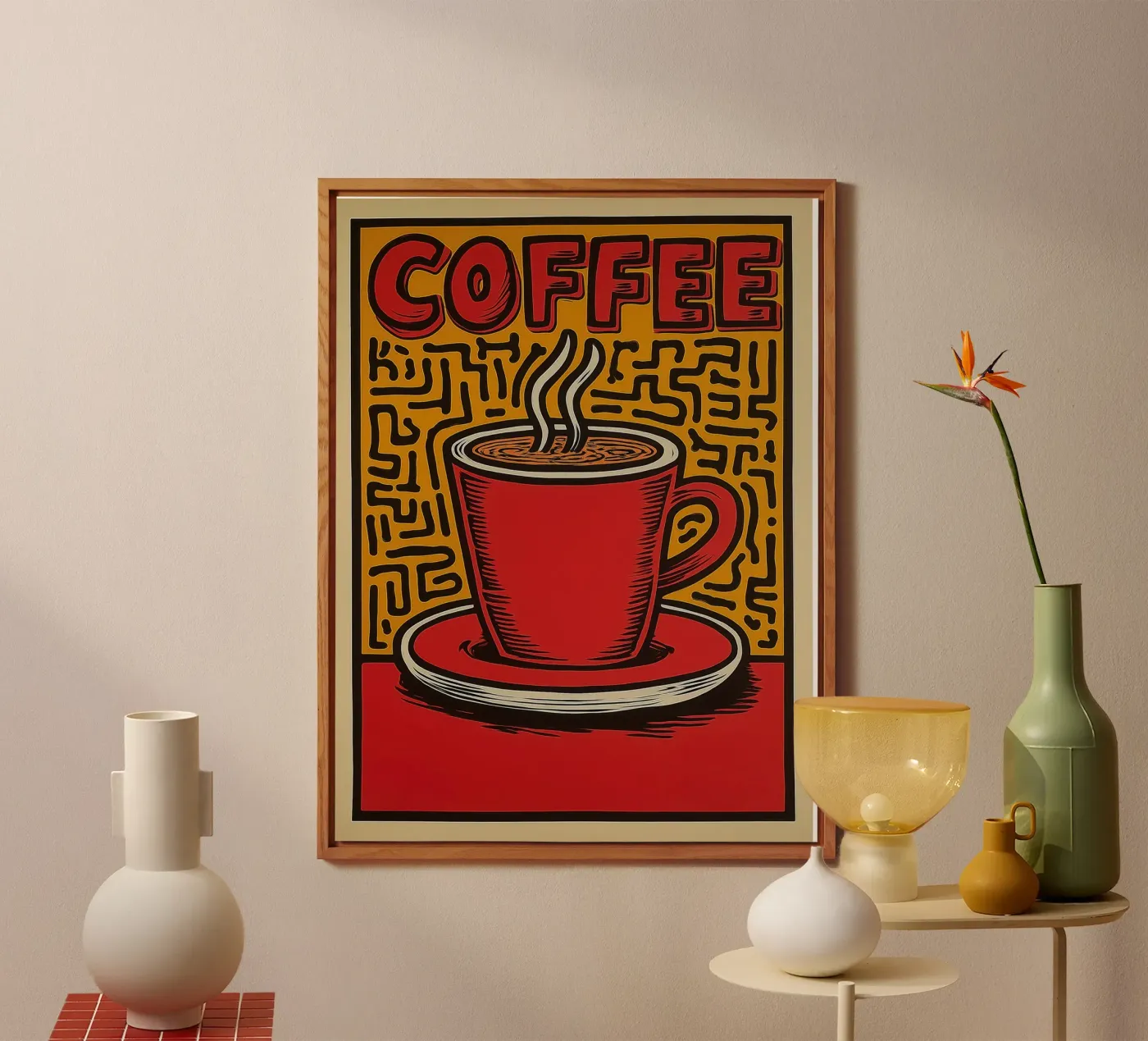 Koffie aluminium-dibond van Pictura