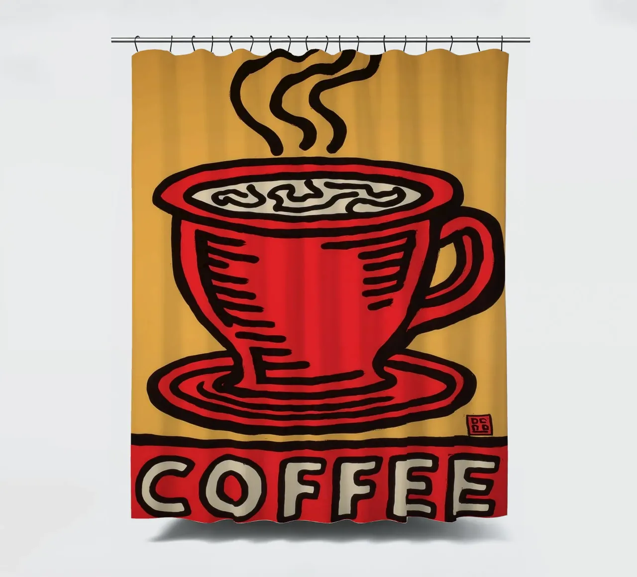 Caffè tenda da doccia da Pictura
