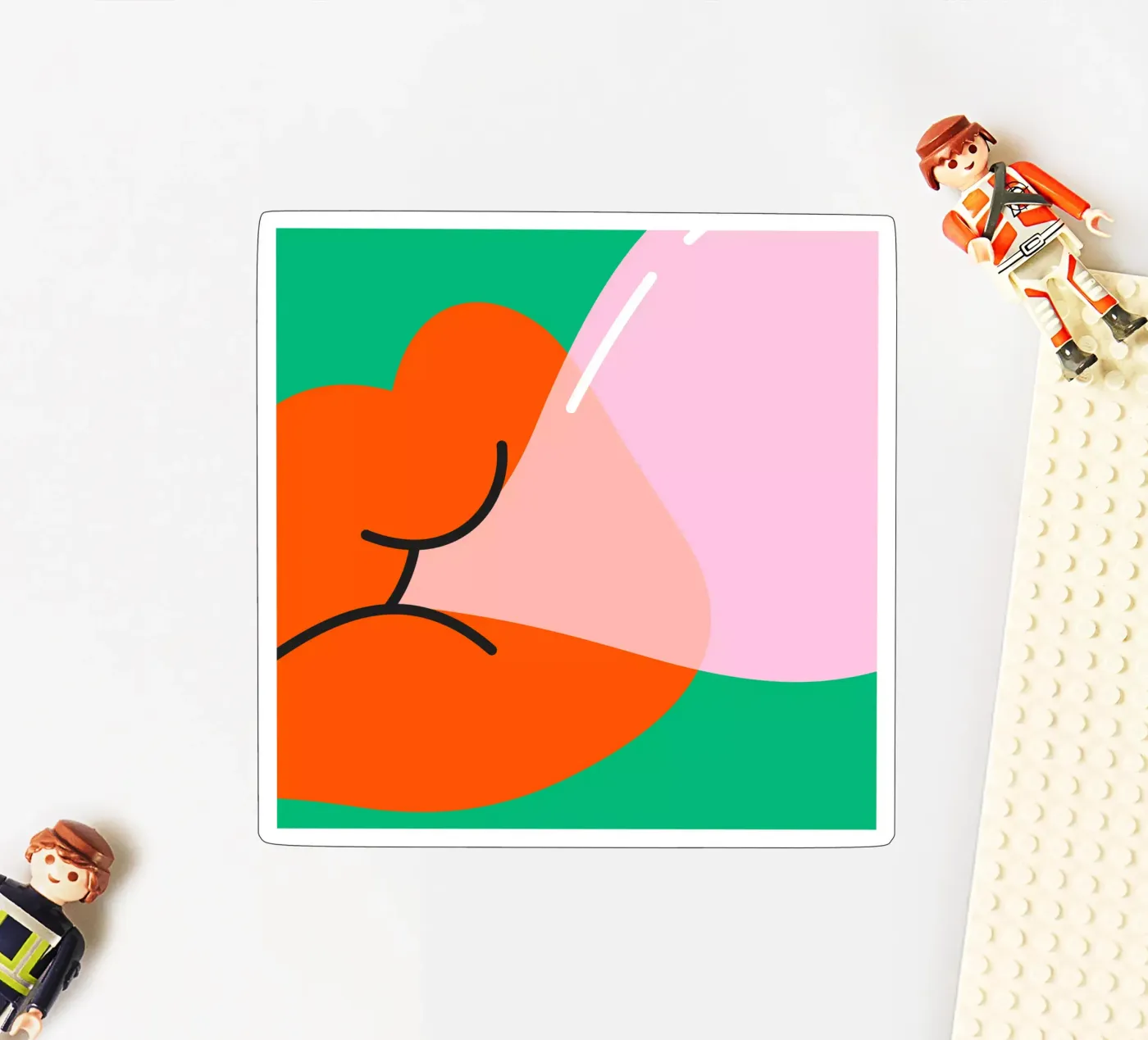 Bubble gum sticker van Sticker King