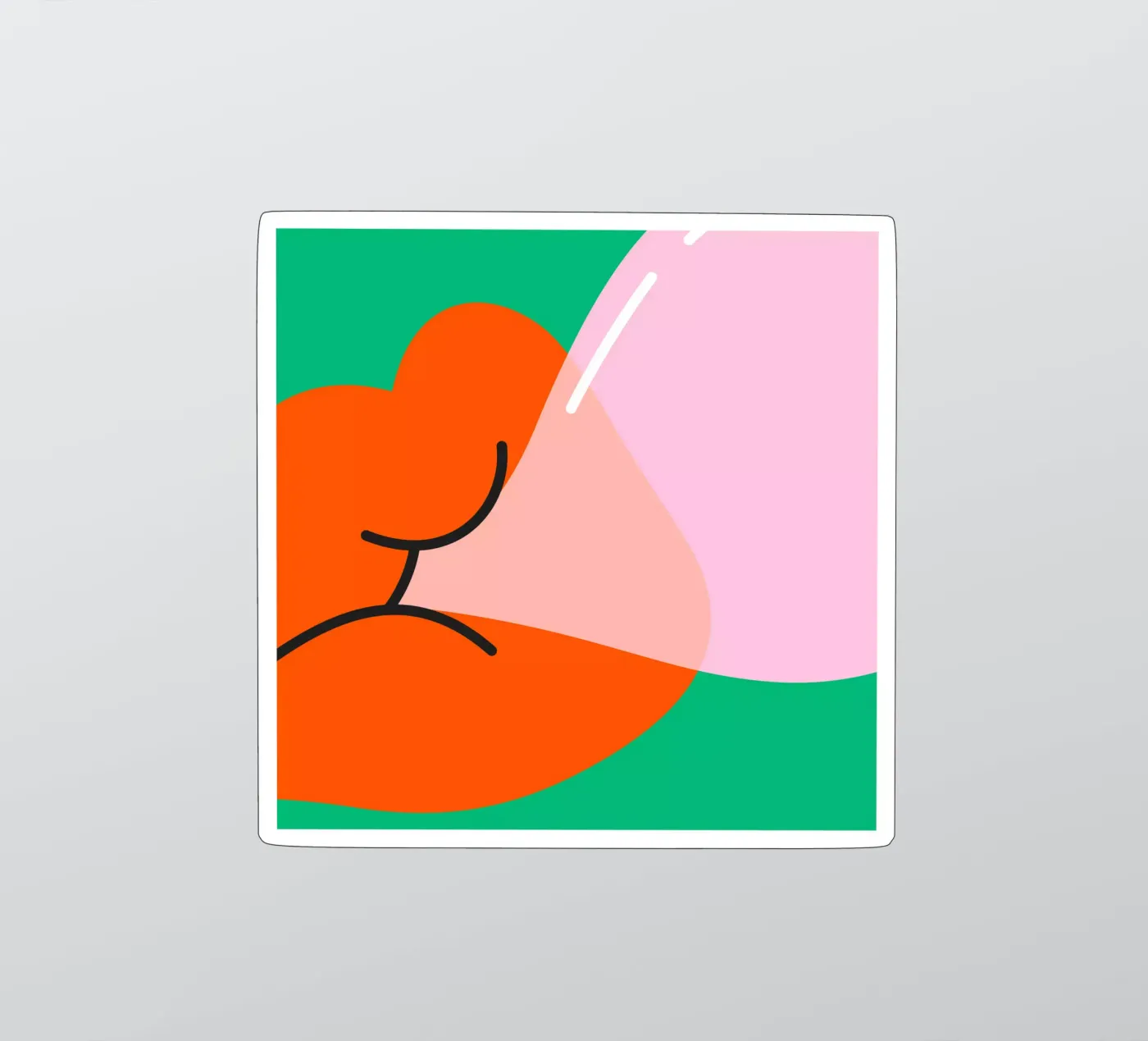 Bubble gum sticker van Sticker King