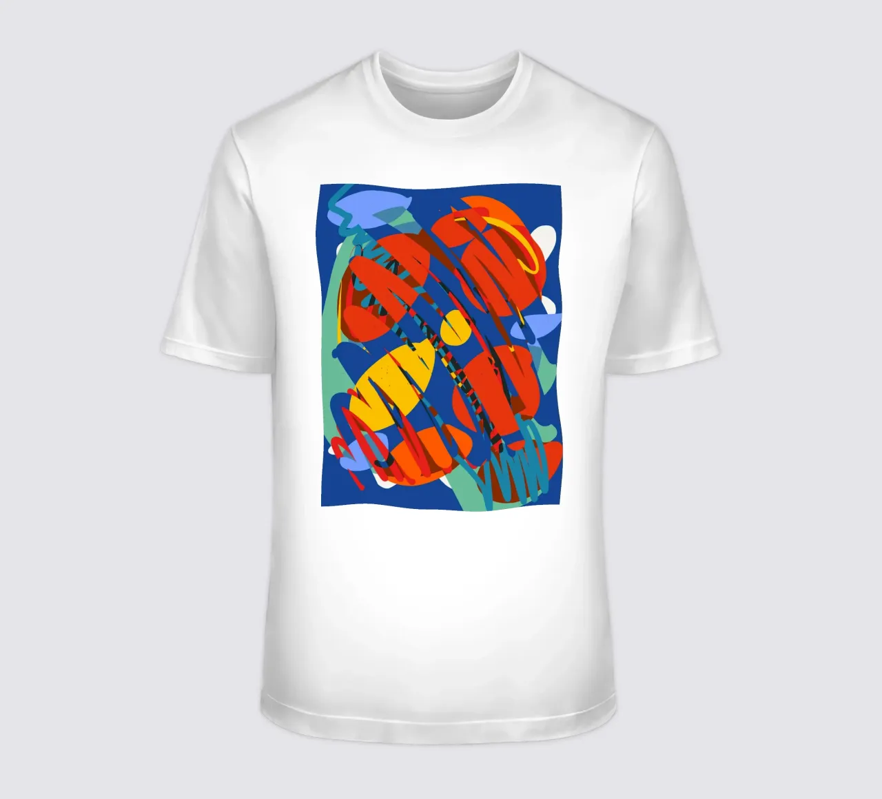 Explosion der Farben: Explodierende abstrakt-geometrische Kunst T-Shirt von Abstract and Patterns