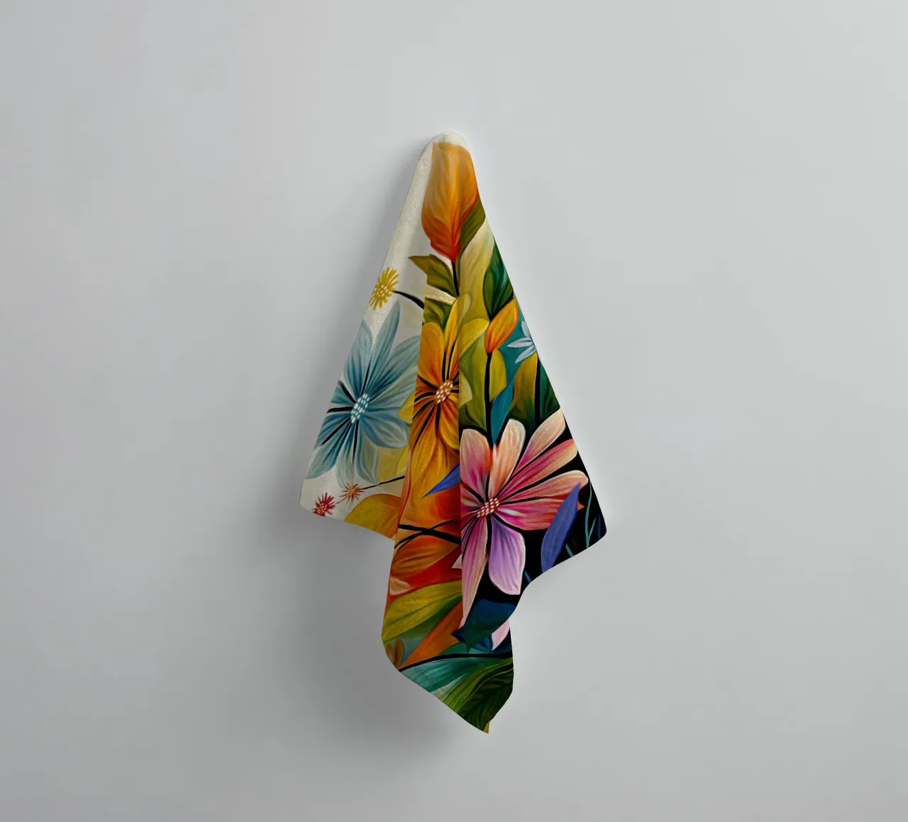 Fiori colorati asciugamano da bagno da Pictura