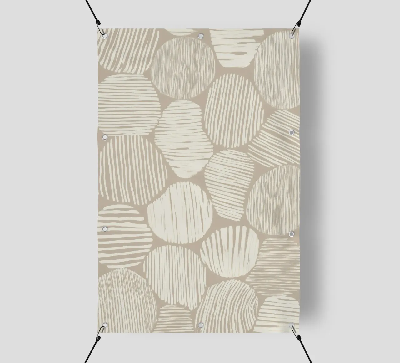 Astratto in tinta creme telo in pvc da Pictura