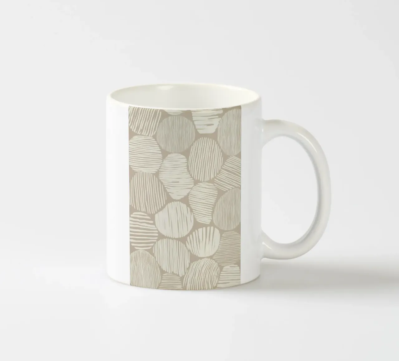 Astratto in tinta creme tazza in ceramica da Pictura