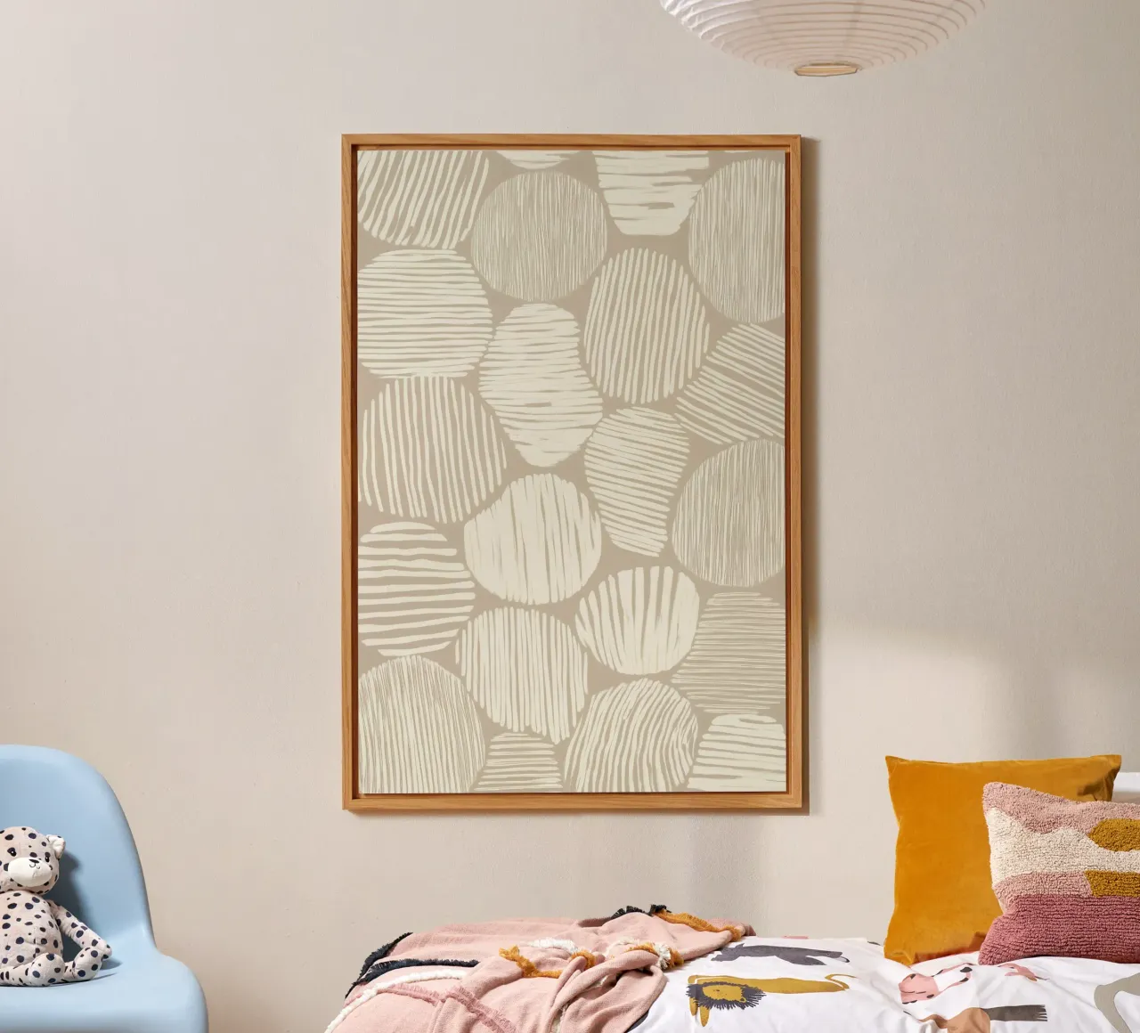 Astratto in tinta creme alluminio dibond da Pictura