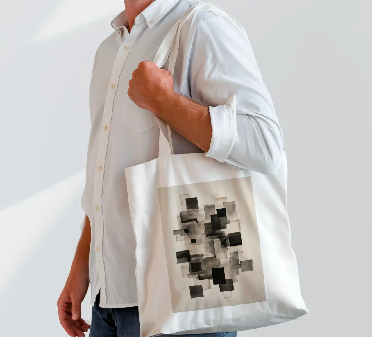 Piani astratti borsa in juta da Pictura