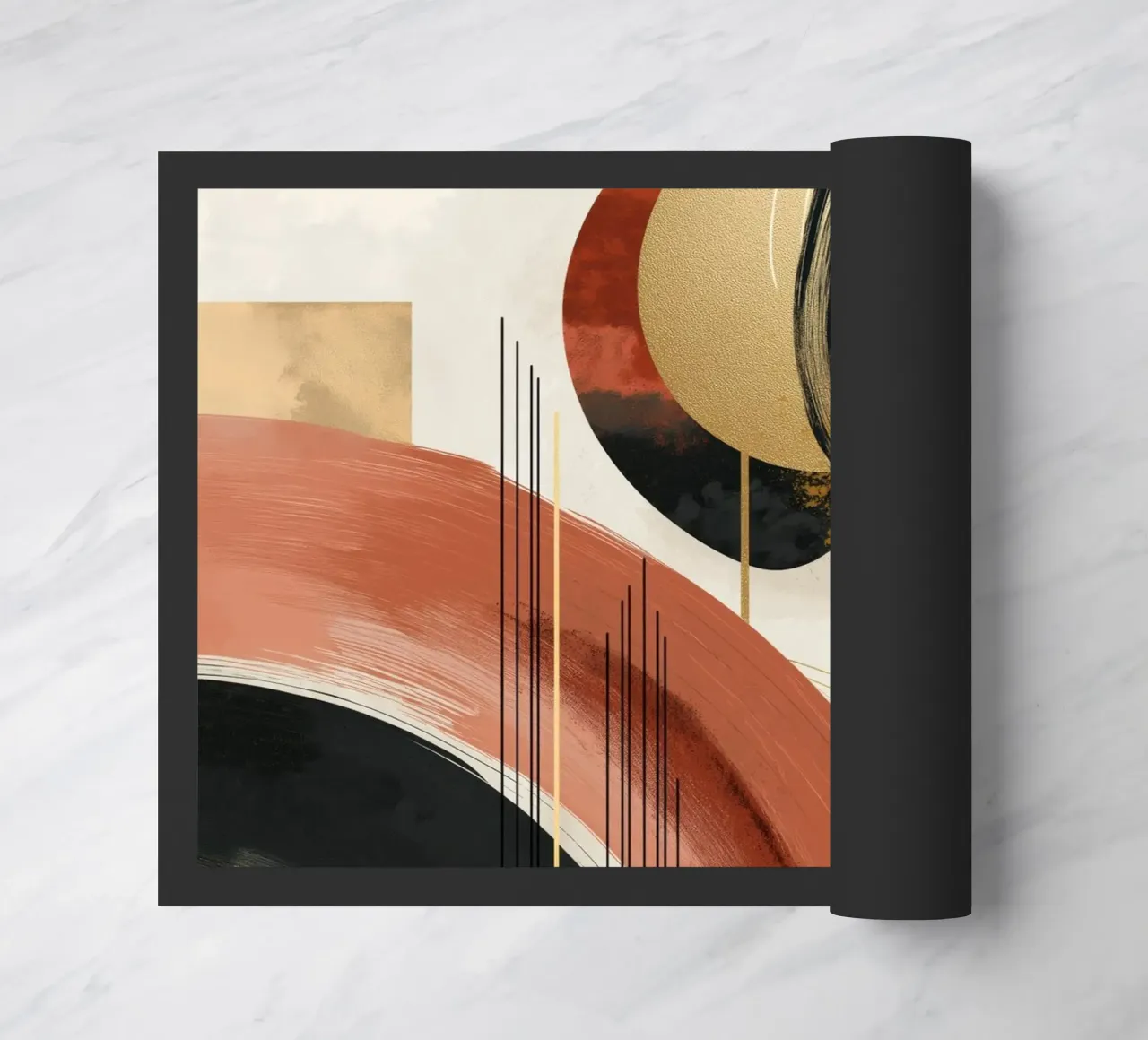 Formes abstraites paillasson de Pictura