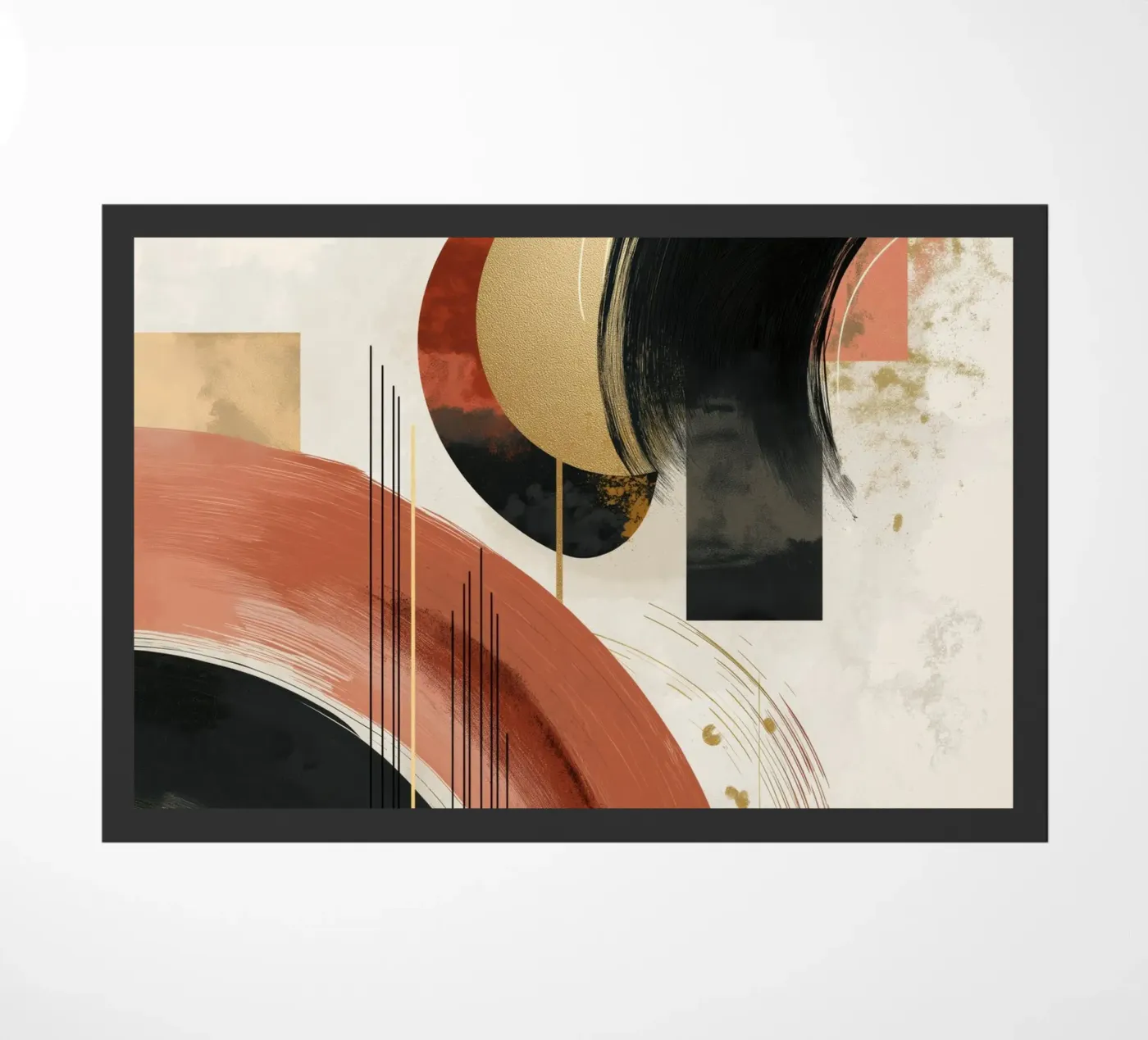 Abstracte vormen deurmat van Pictura