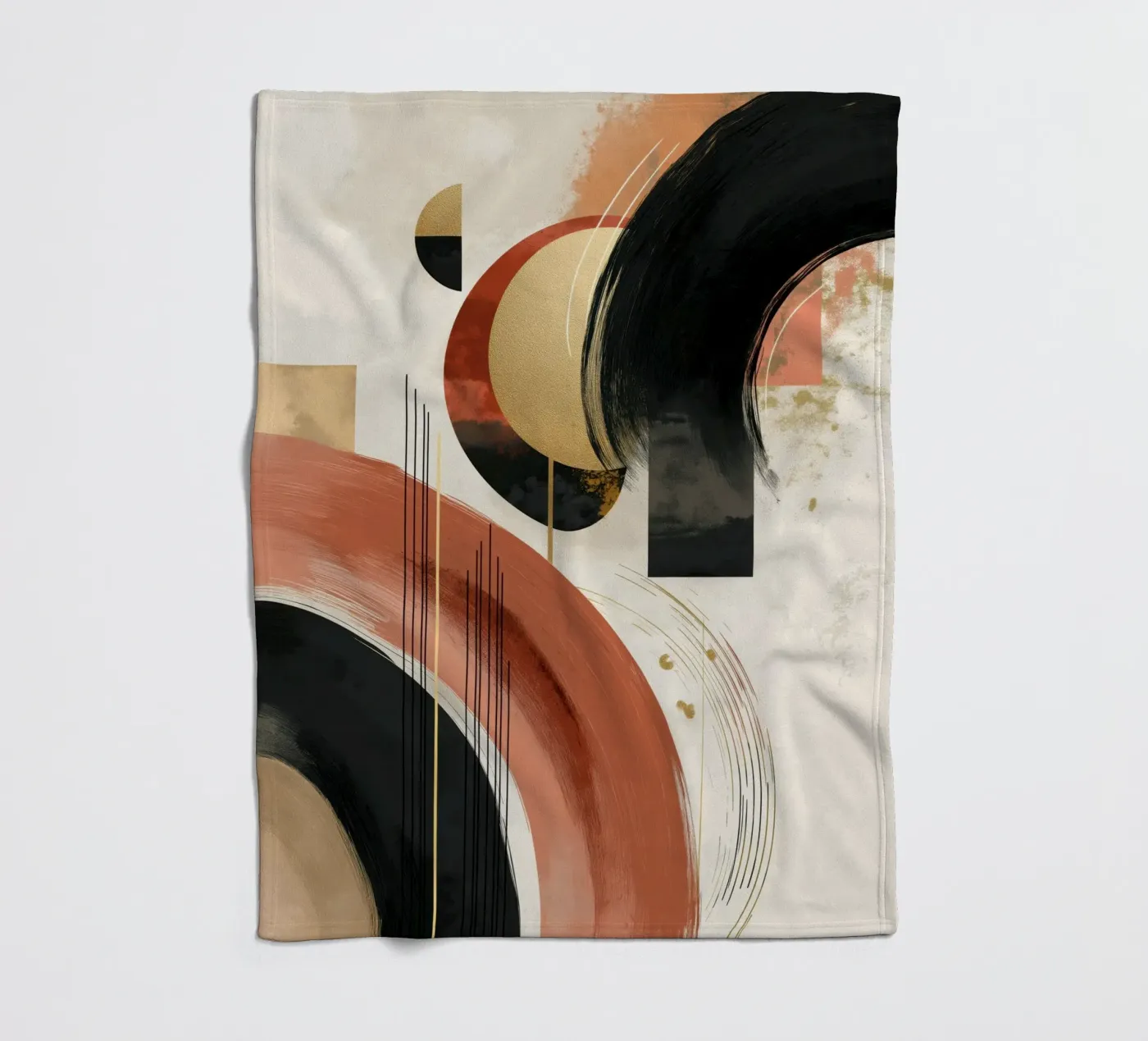 Abstract forms fleecedeken van Pictura