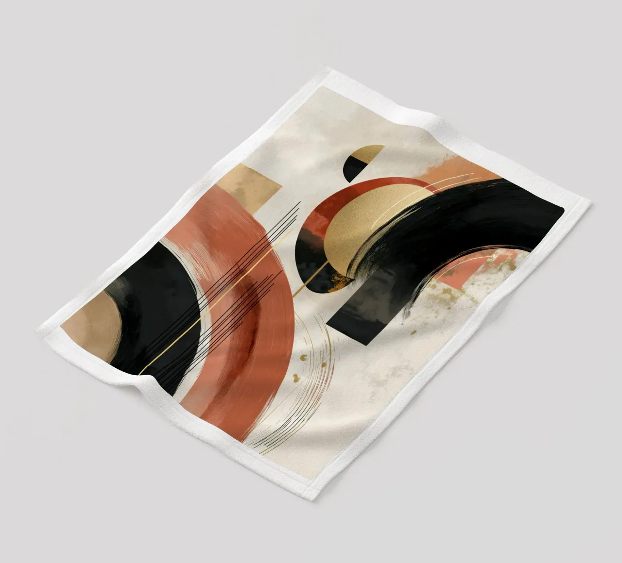 Abstract forms Fleecedecke von Pictura