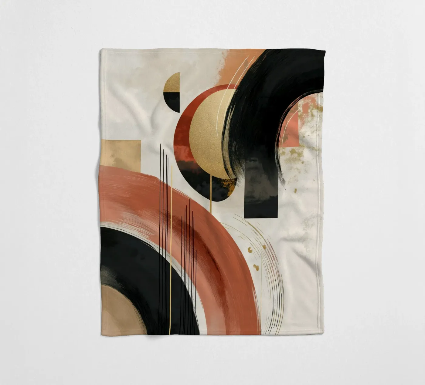 Abstract forms fleecedeken van Pictura