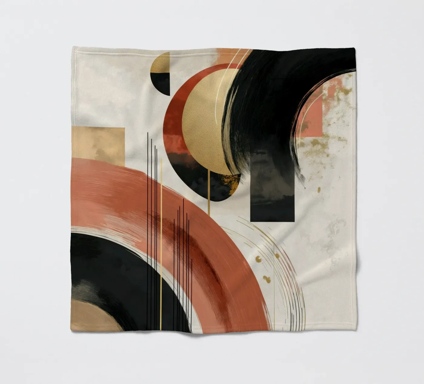 Abstract forms fleecedeken van Pictura