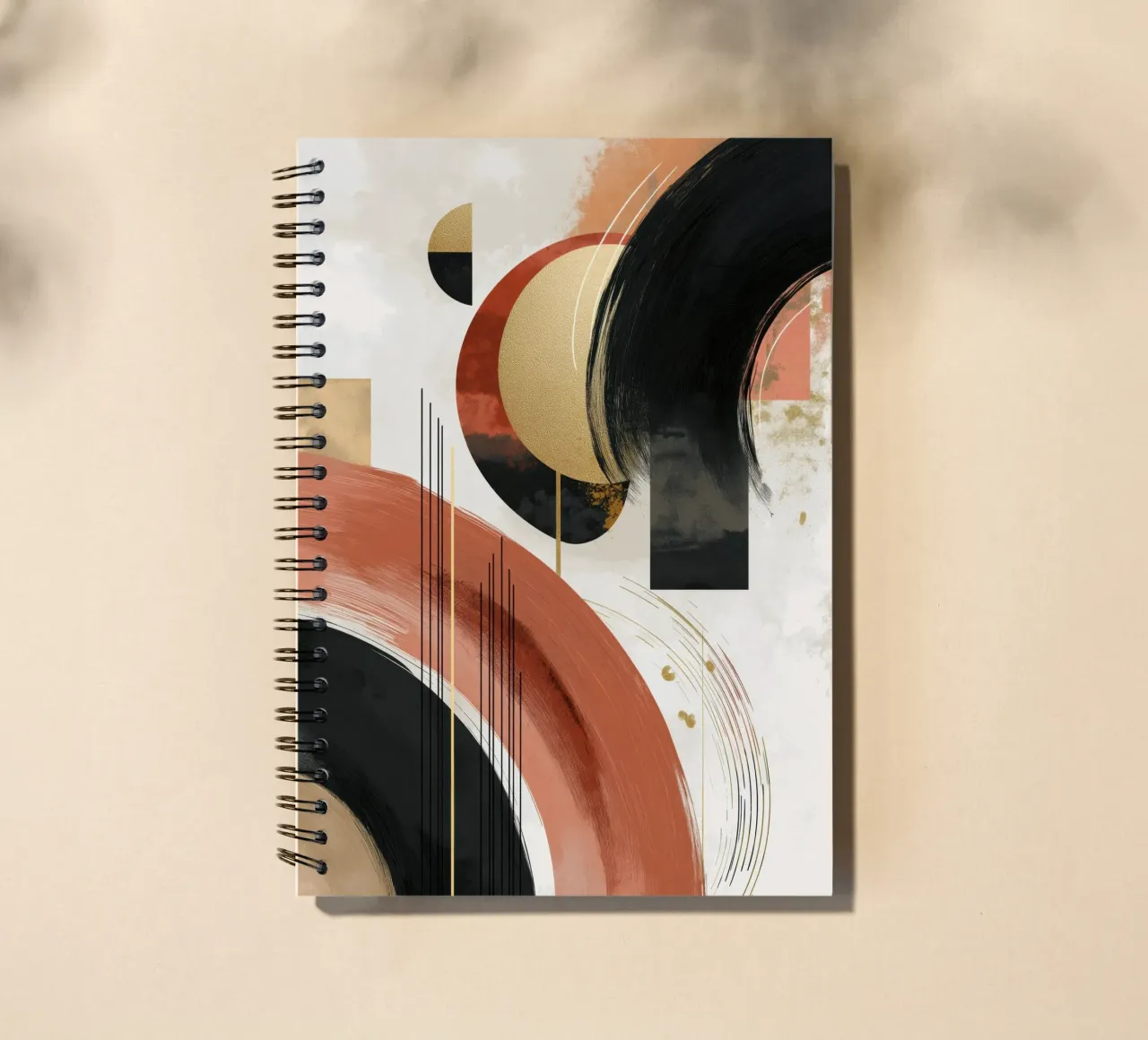Abstract forms spiral notebook by Pictura