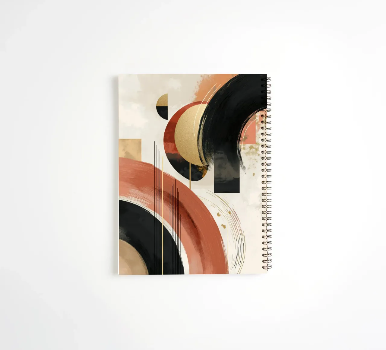 Abstract forms spiral notebook by Pictura
