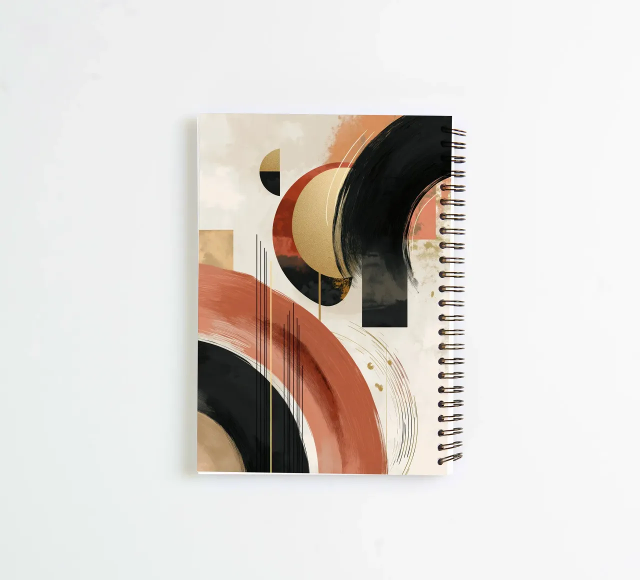 Abstract forms spiral notebook by Pictura