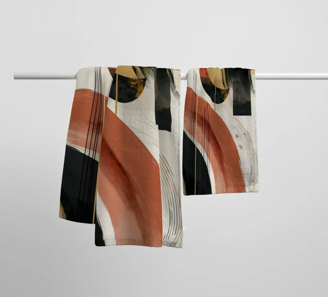 Abstract forms towel by Pictura