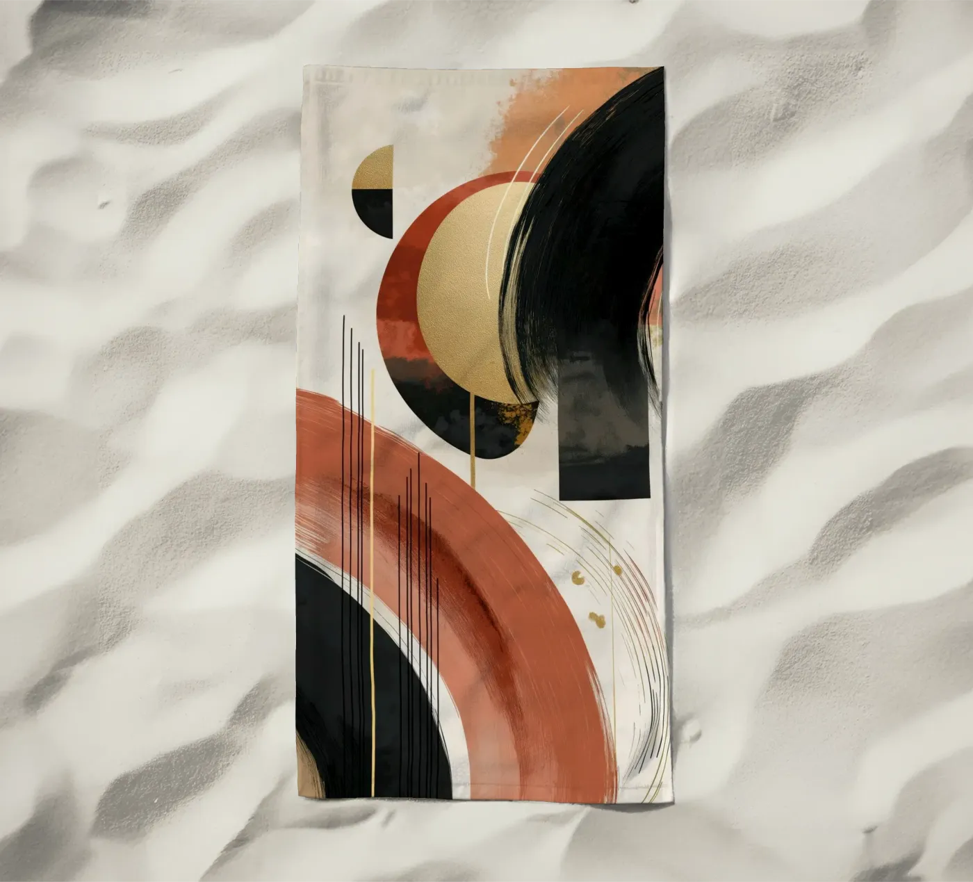 Abstract forms Strandtuch von Pictura