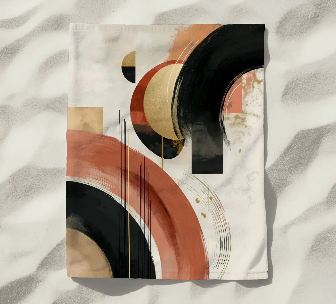 Abstract forms Strandtuch von Pictura