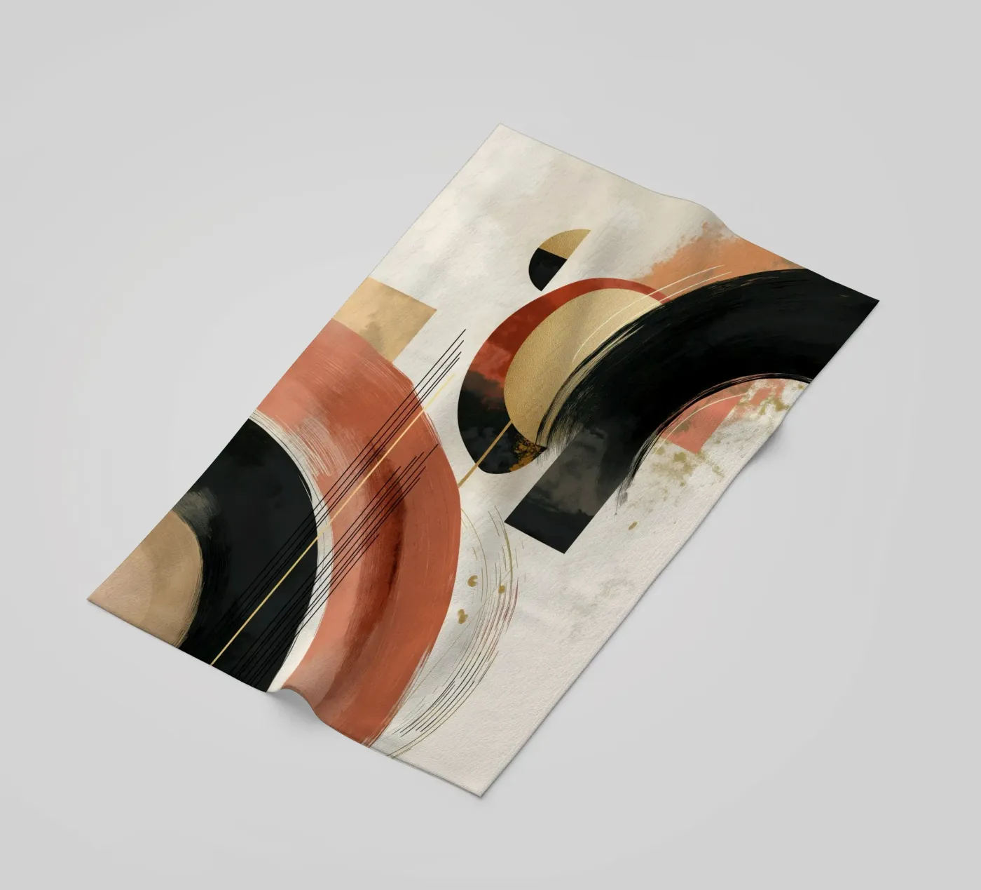 Abstract forms Strandtuch von Pictura