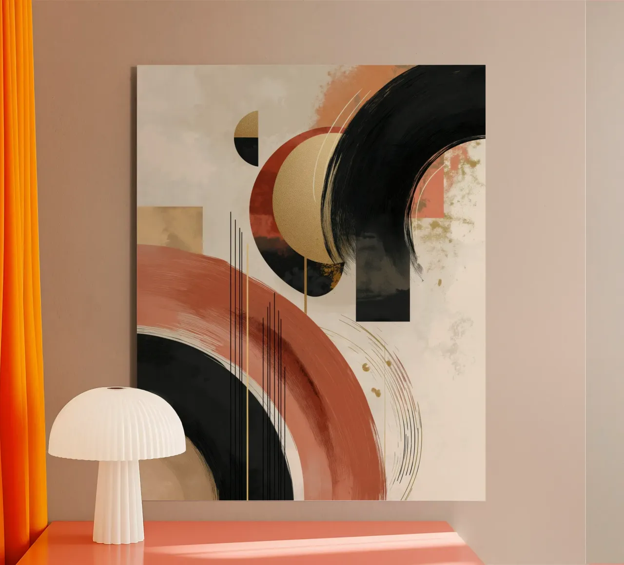 Abstract forms forex plate by Pictura