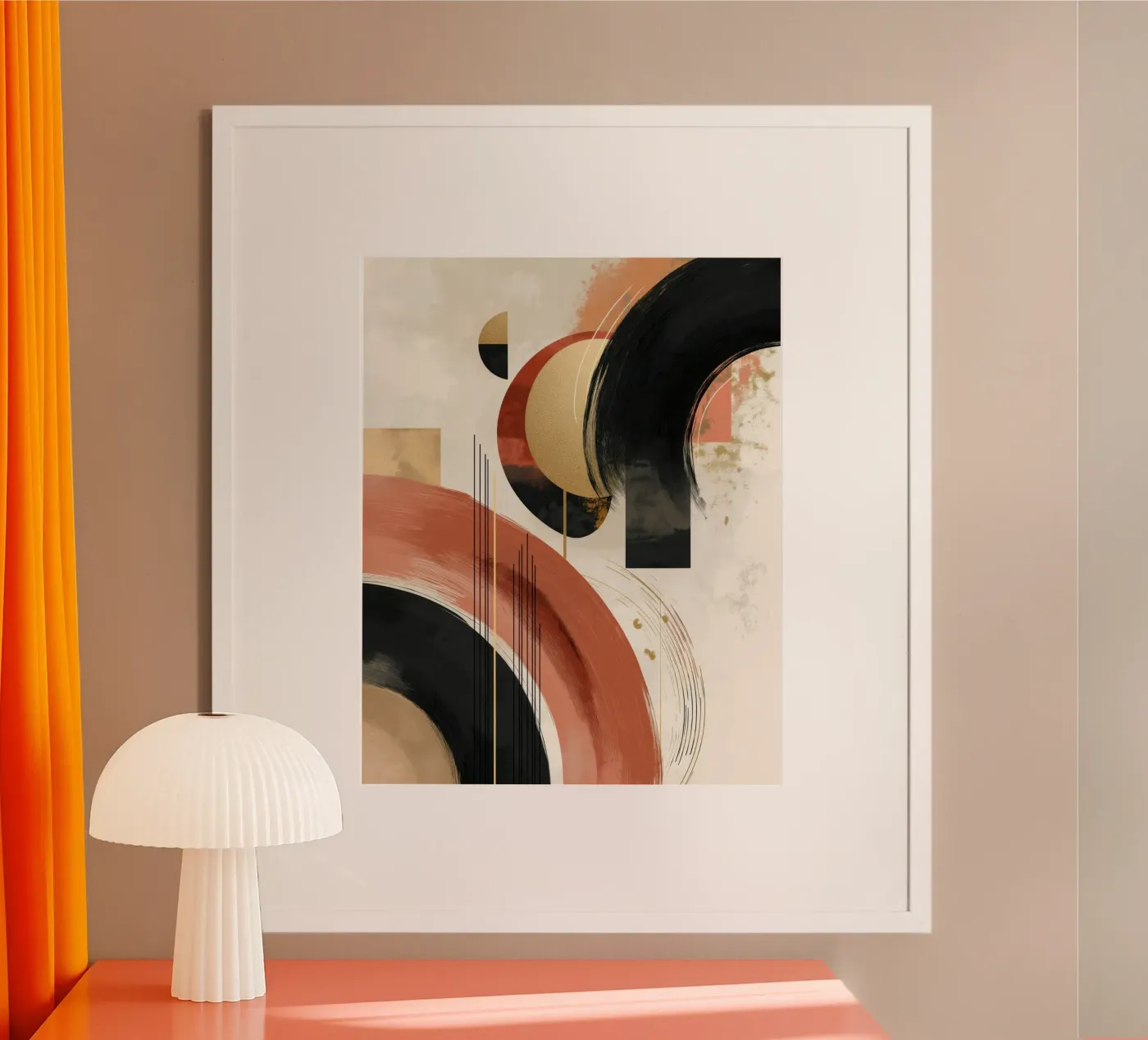 Abstract forms poster by Pictura
