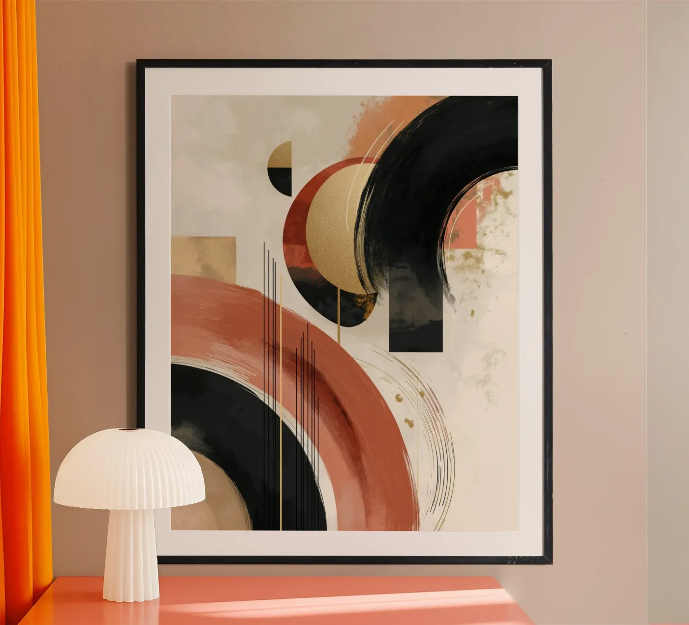 Abstract forms poster by Pictura