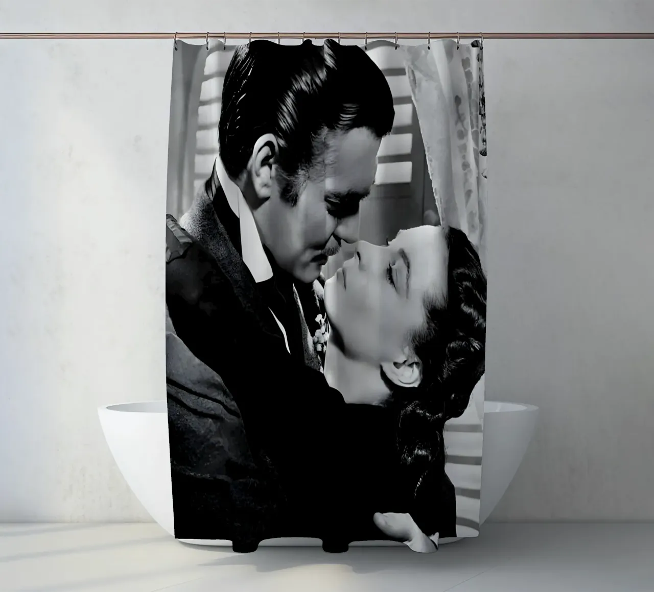 Rhett Butler and Scarlett O'Hara tenda da doccia da Low poly art