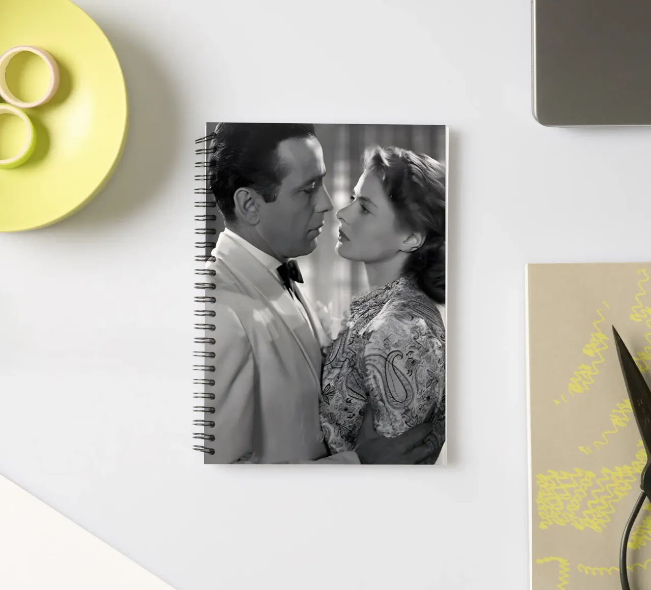 Rick Blaine and llsg Lund notitieboek met spiraal van Low poly art