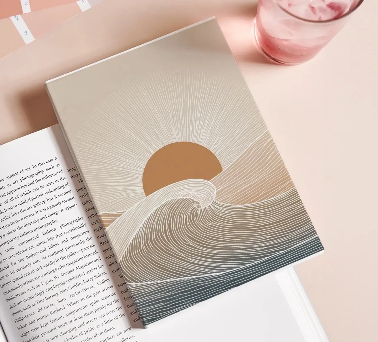 Sunset in soft colours notebook by Pictura