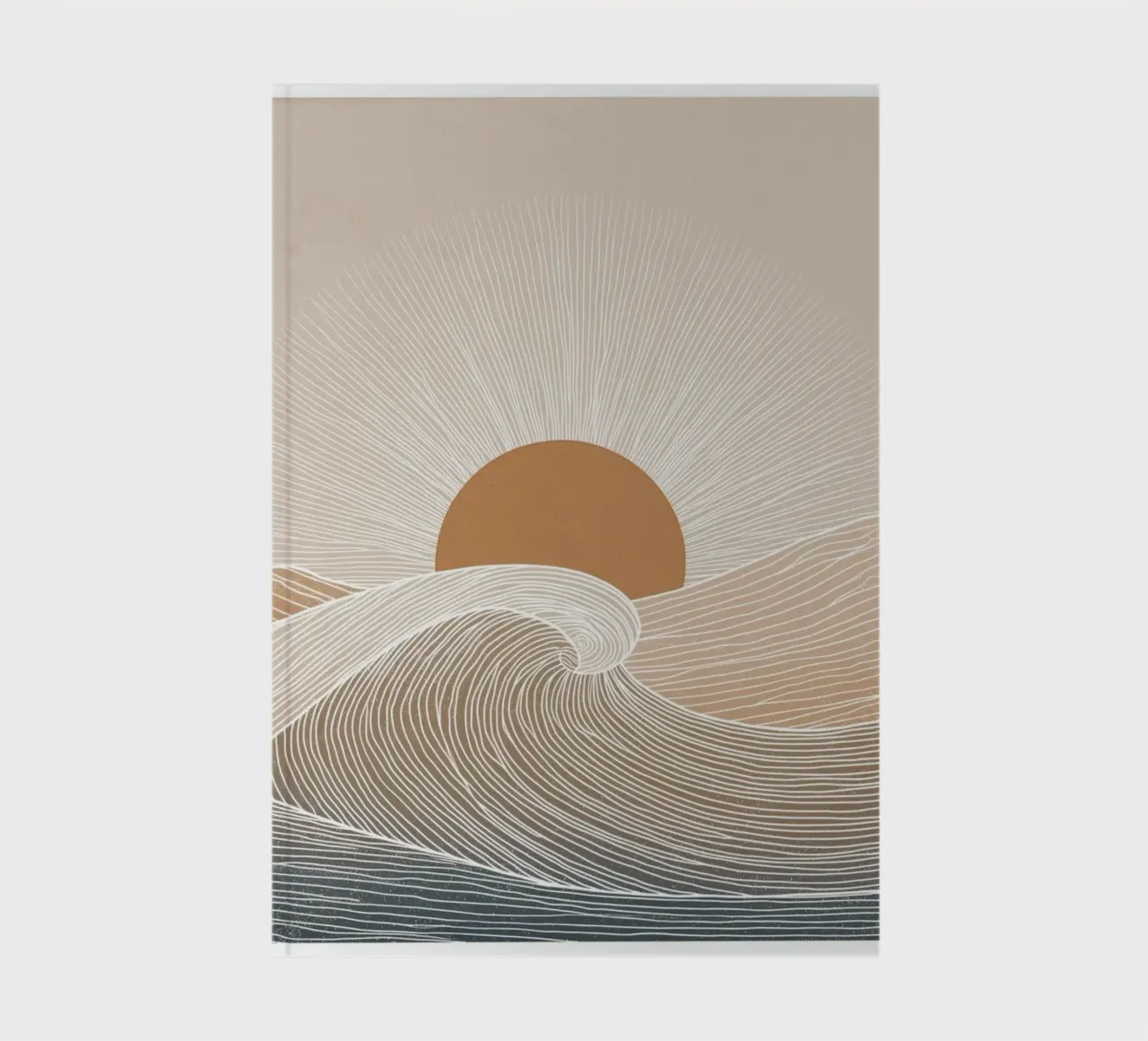 Sunset in soft colours notebook by Pictura