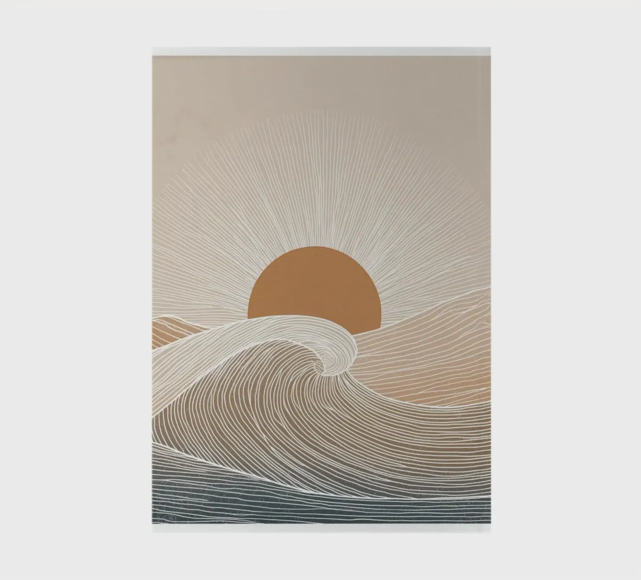 Sunset in soft colours notebook by Pictura