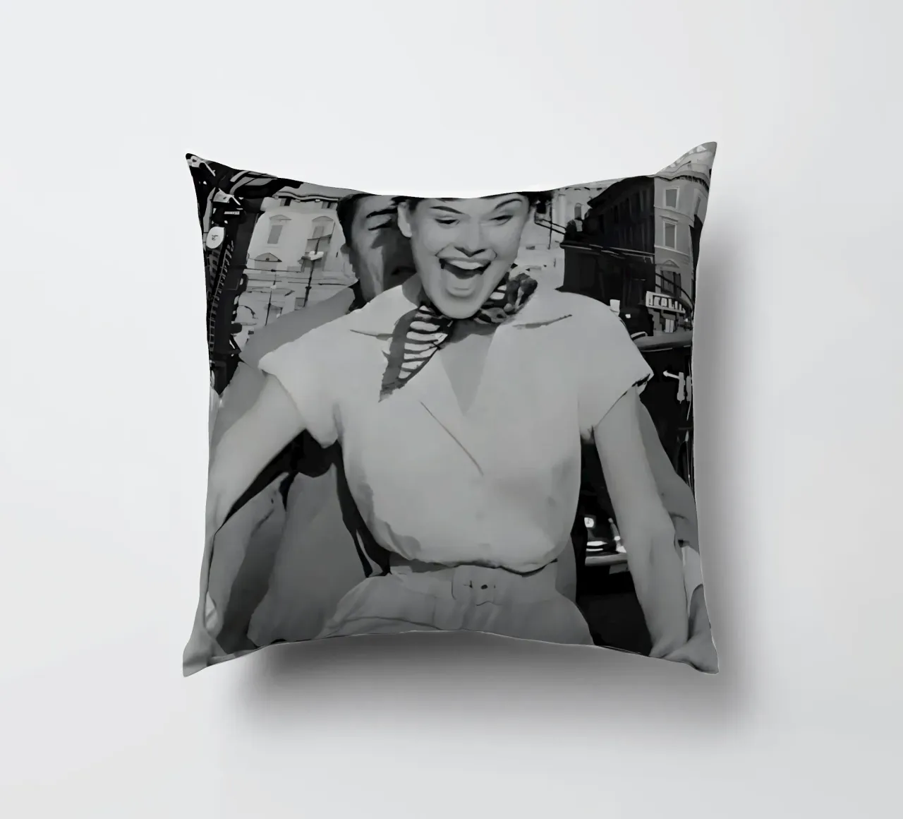 Audrey Hepburn, cuscino da Low poly art