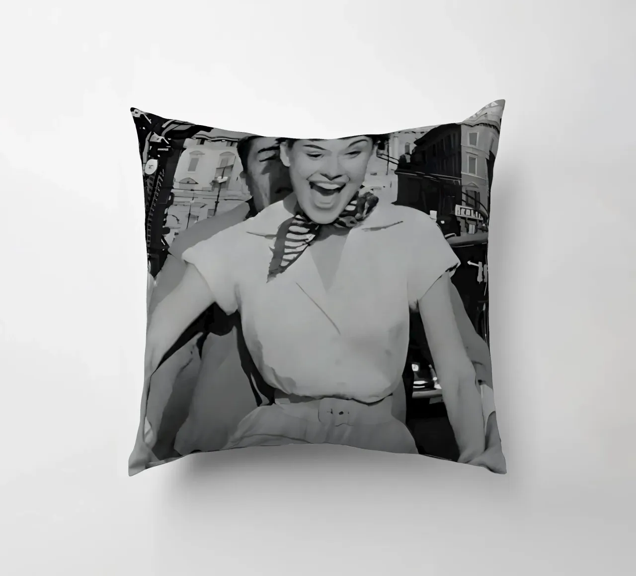 Audrey Hepburn, cuscino da Low poly art