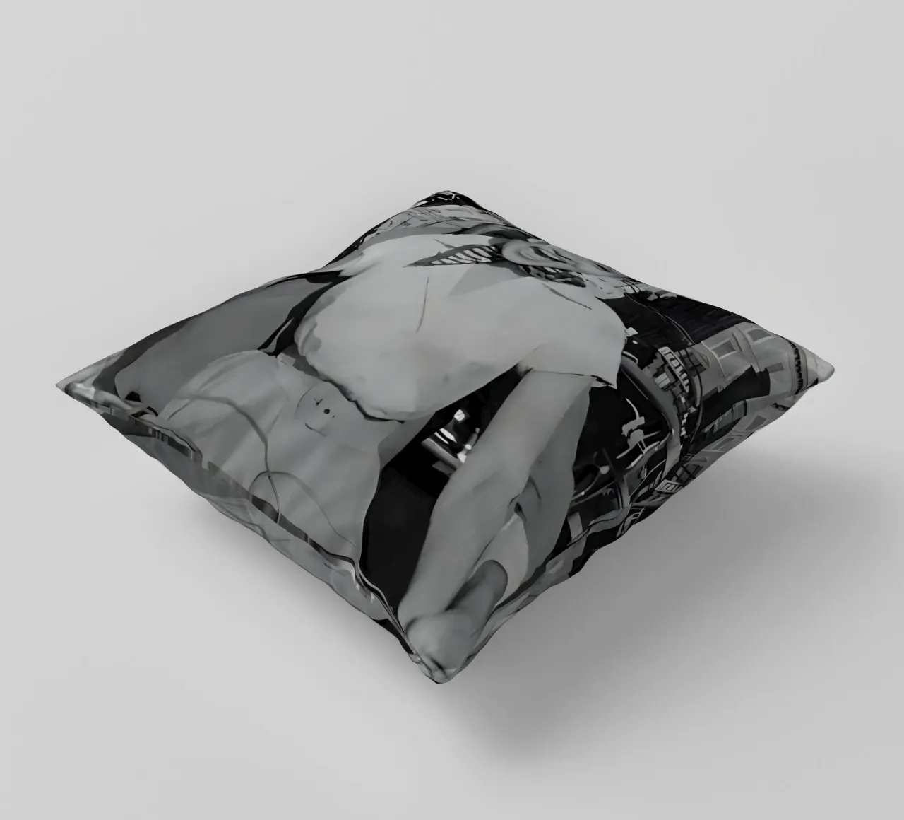 Audrey Hepburn, cuscino da Low poly art