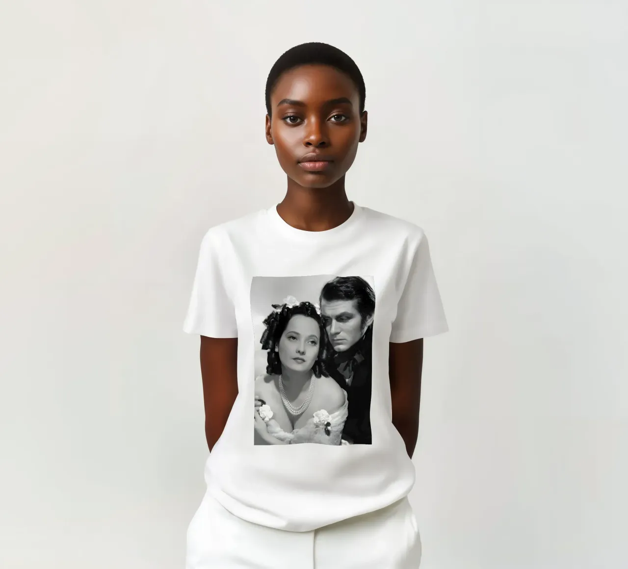 Cathy and Heathclif t-shirt da Low poly art