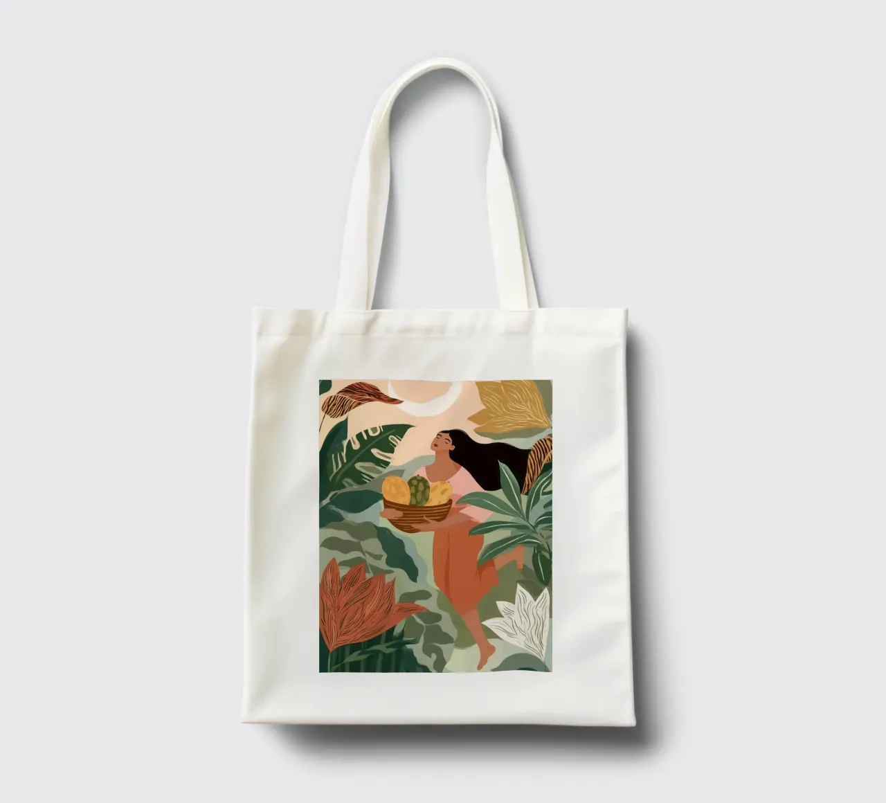 She Rises from the Garden Moon borsa in juta da Clara August